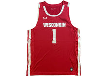 Load image into Gallery viewer, Under Armour Wisconsin Badgers Basketball Jersey (Red)