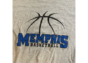 Adidas University of Memphis Tigers Basketball Tee “Grey”