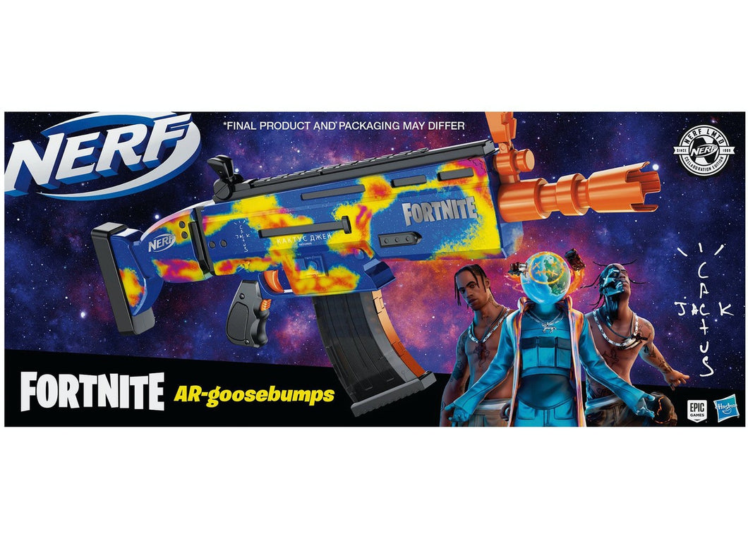 Travis Scott Cactus Jack for Fortnite AR-Goosebumps Nerf Elite Dart Blaster