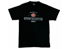 Load image into Gallery viewer, ESPN SportsCenter Property of / EST. Tee “Black”

