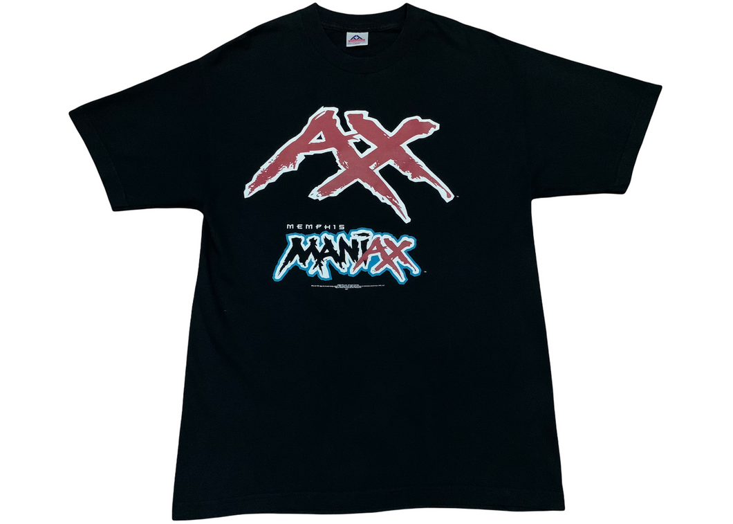 AAA Memphis Maniax 2000 XFL Football Tee “Black”