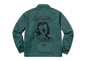 Supreme UNDERCOVER / Public Enemy Work Jacket “Dusty Teal”