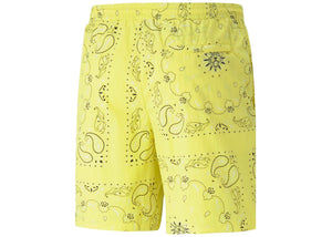 Puma OffBeat Paisley Print Shorts “Yellow”