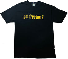 Load image into Gallery viewer, Ronald Reagan Got Freedom? Tee “Black”
